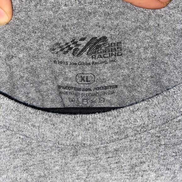 Joe Gibbs Racing 2023 Gray Denny Hamlin 11 Adventhealth 400 T-Shirt Mens Size XL - Picture 6 of 7